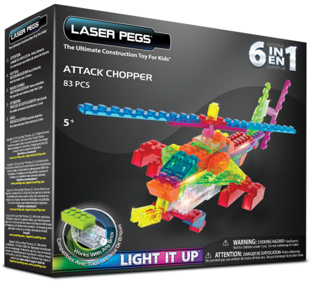 Laser Pegs 6 in 1 Attack Chopper