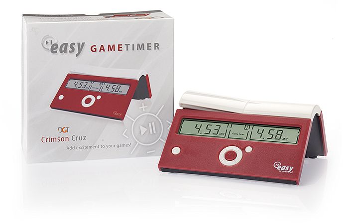 Chess Clocks: DGT Easy Gametimer Crimson Cruz