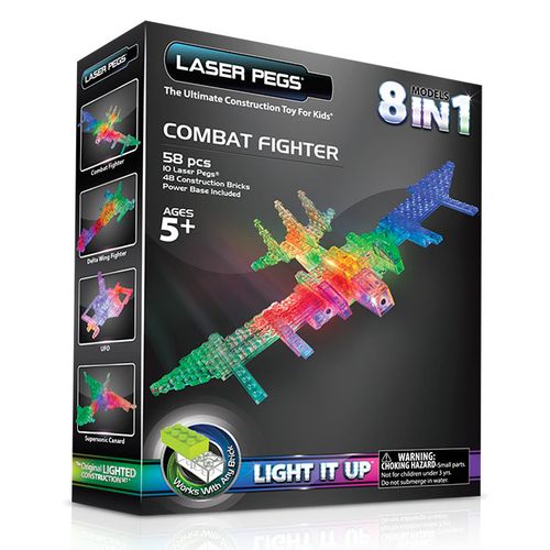Laser Pegs 8 in 1 Combat Fighter